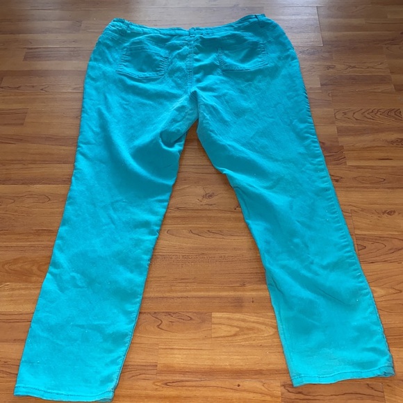 Woman’s Ashley Stewart Jeans Teal 18 - Picture 3 of 4